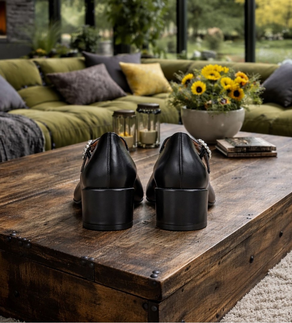 Czarne czółenka damskie