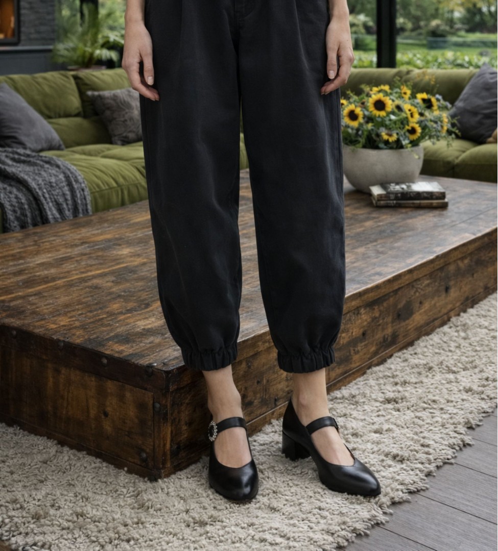 Czarne czółenka damskie