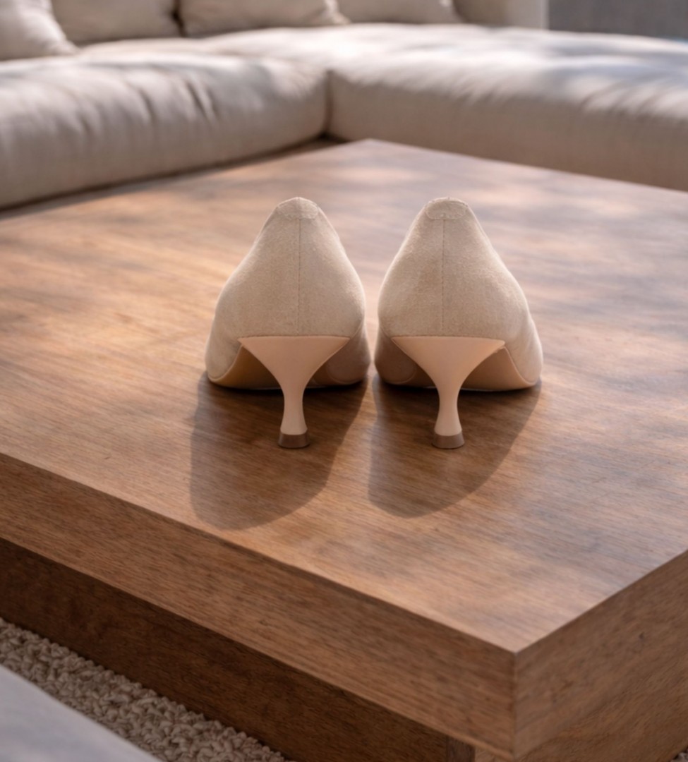 Beżowe czółenka damskie