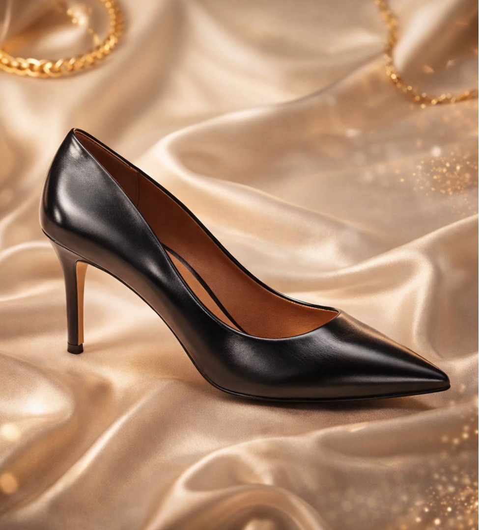 Czarne czółenka damskie