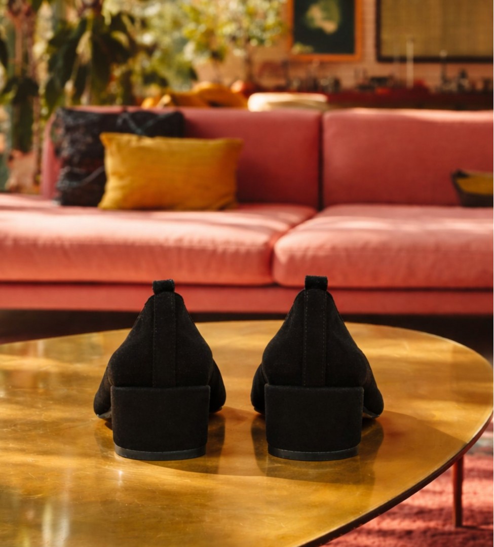 Czarne czółenka damskie