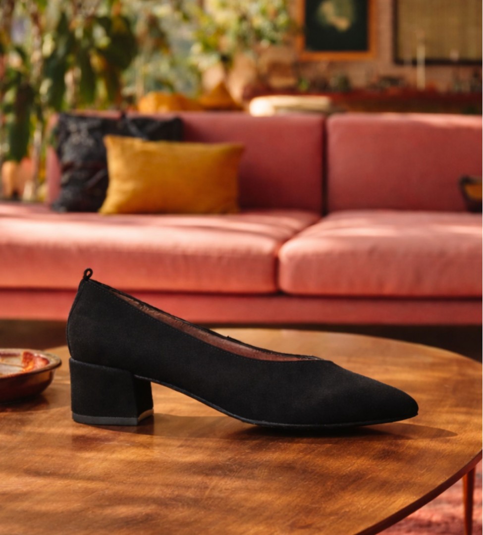 Czarne czółenka damskie