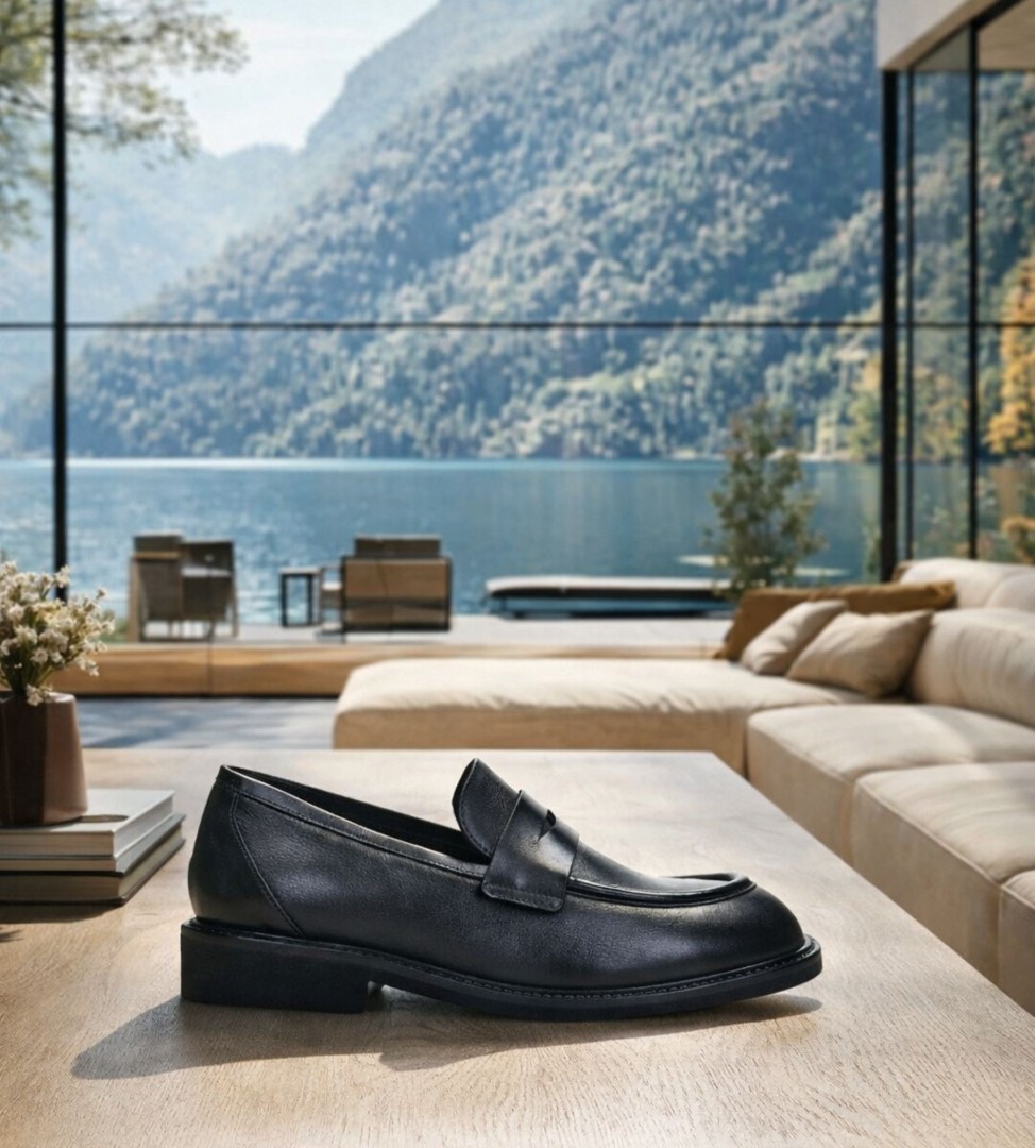 Czarne mokasyny damskie