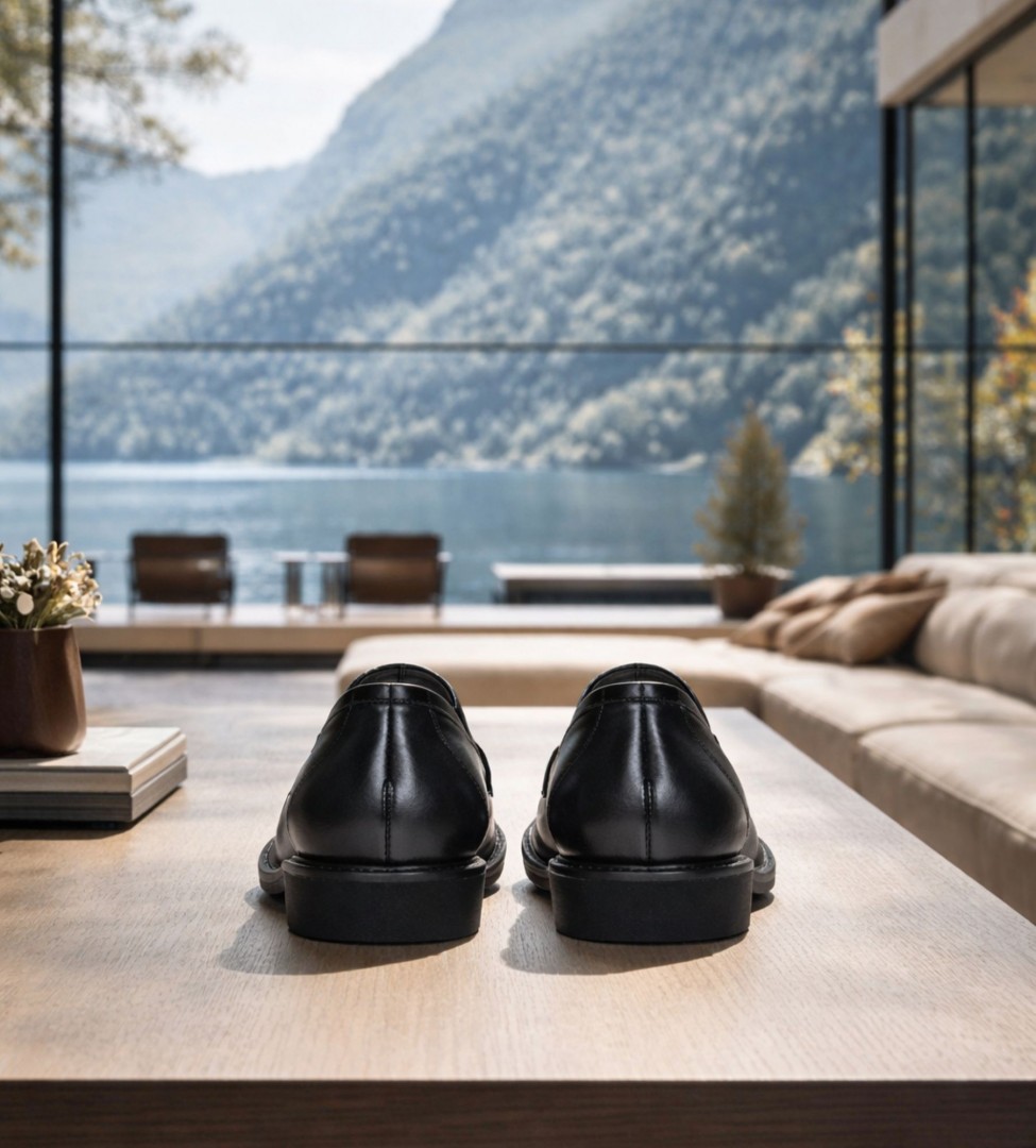 Czarne mokasyny damskie