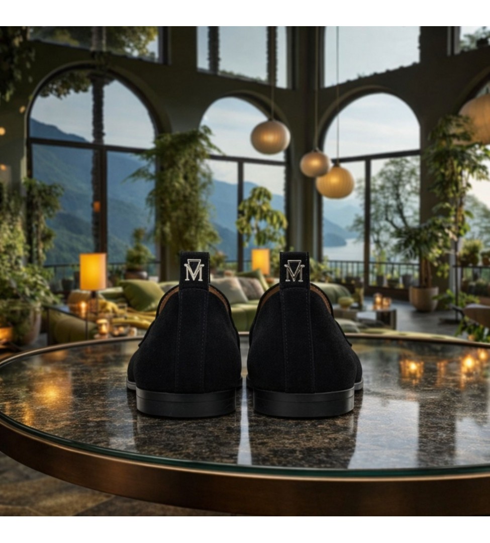 Czarne mokasyny damskie