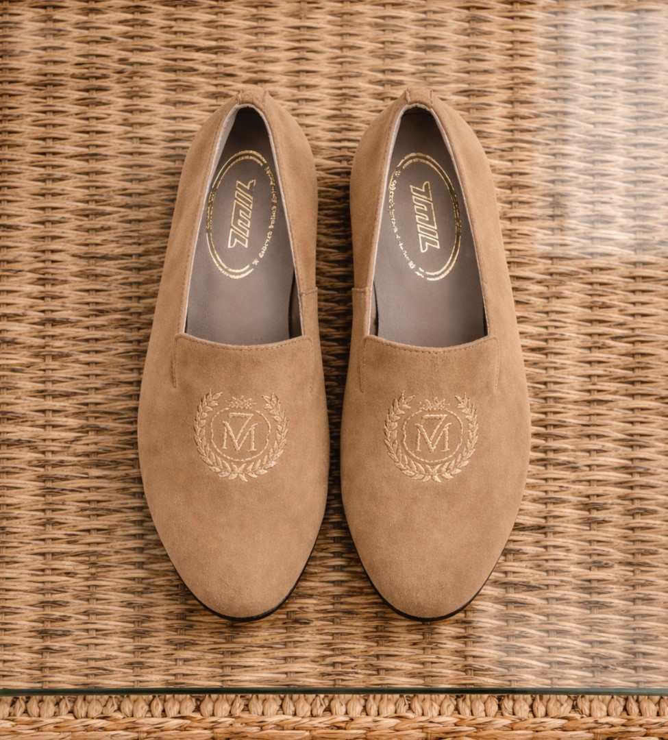 Brązowe baleriny damskie