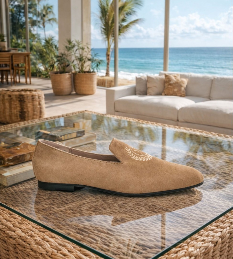 Brązowe baleriny damskie