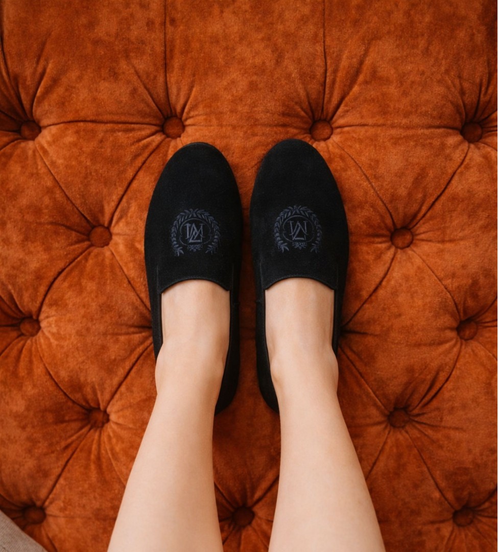 Czarne baleriny damskie