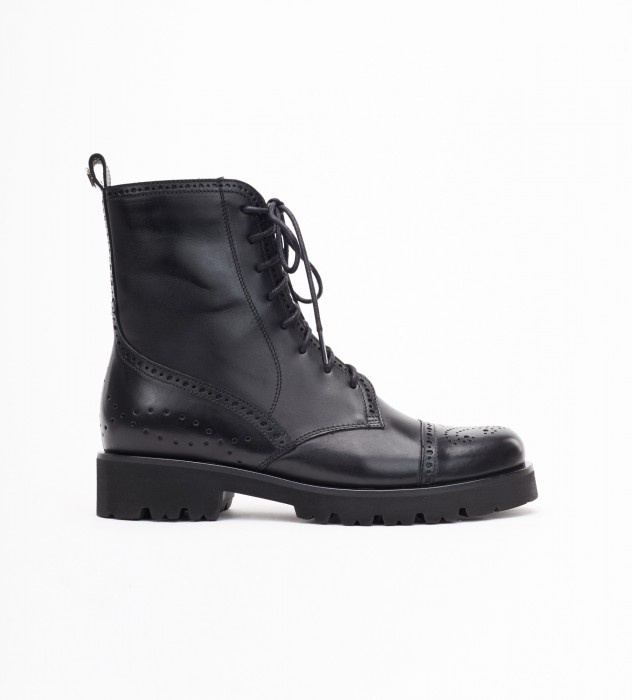 Czarne trzewiki damskie