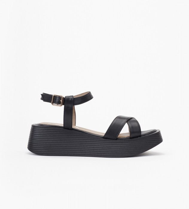 Czarne sandały damskie