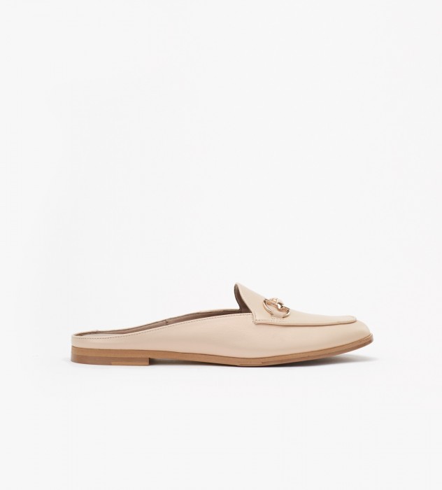 Beżowe klapki damskie