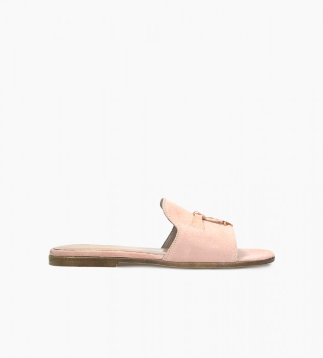 Różowe klapki damskie