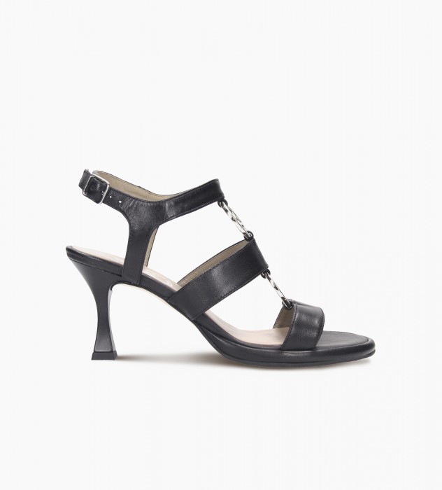 Czarne sandały damskie