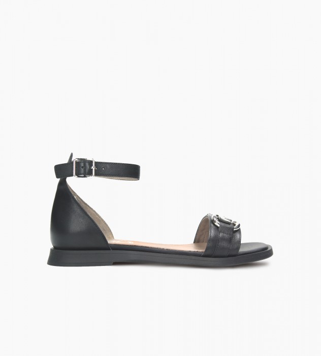 Czarne sandały damskie