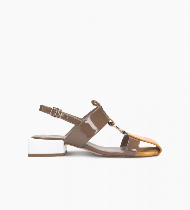 Beżowe sandały damskie