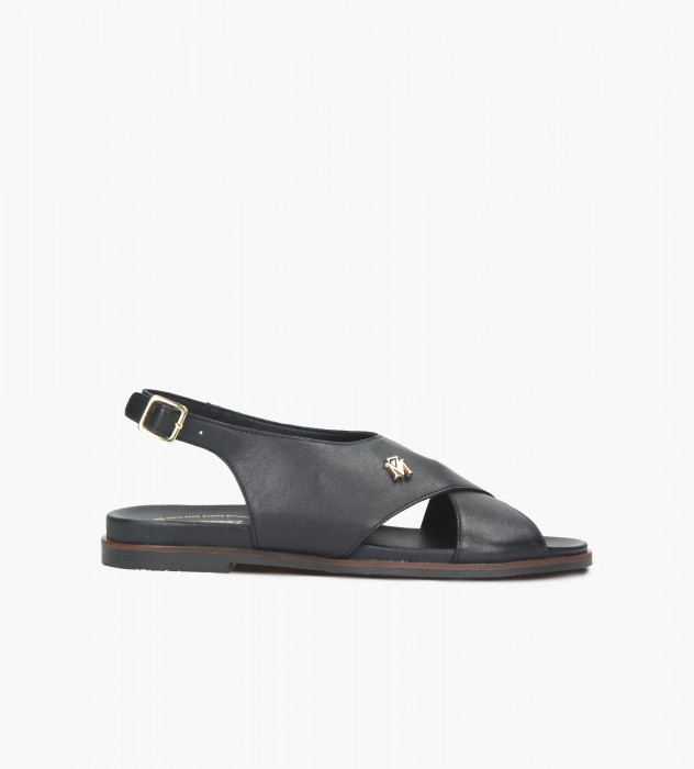 Czarne sandały damskie