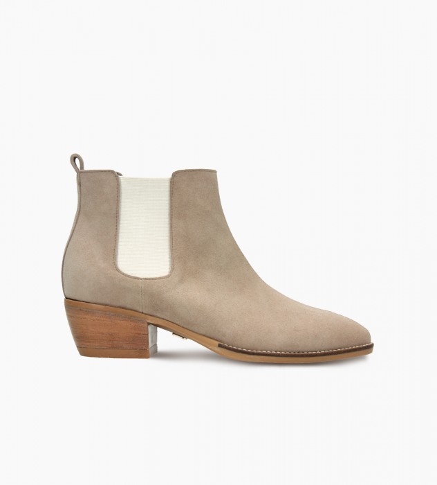 Beżowe sztyblety damskie