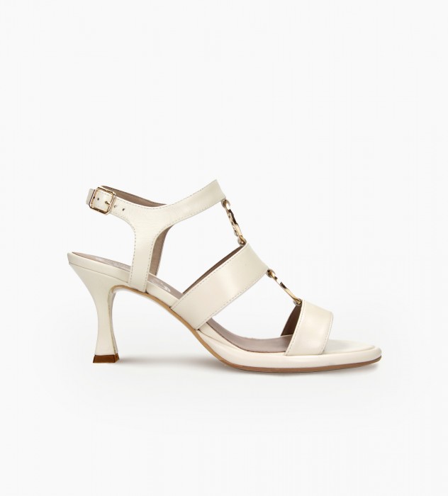 Białe sandały damskie