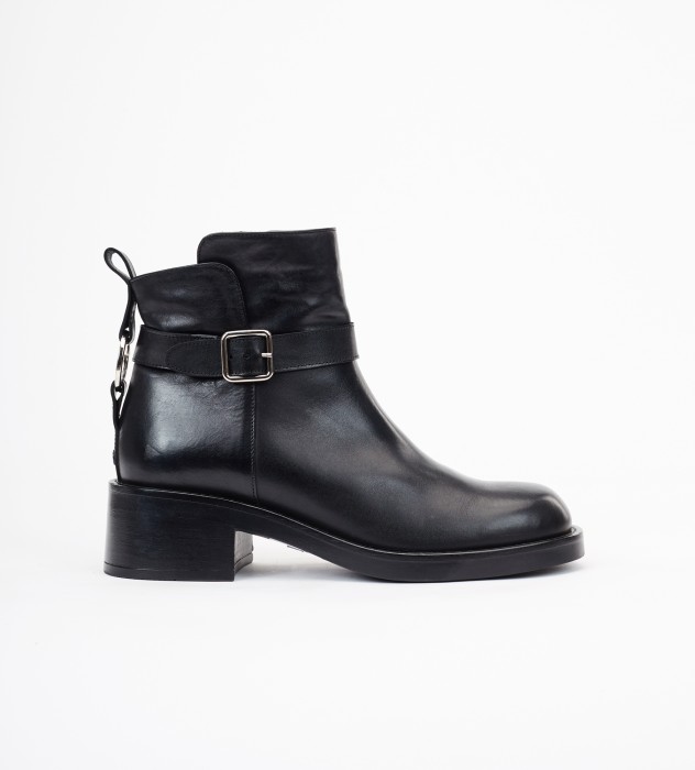 Czarne botki damskie