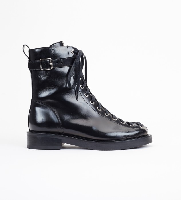 Czarne trzewiki damskie