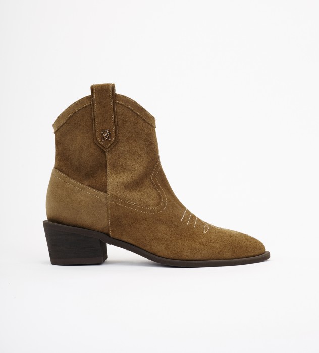 Oliwkowe  botki damskie