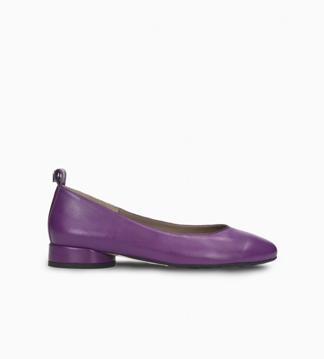 Fioletowe baleriny damskie