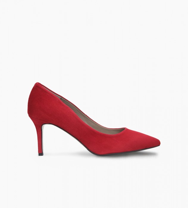 Czerwone czółenka damskie