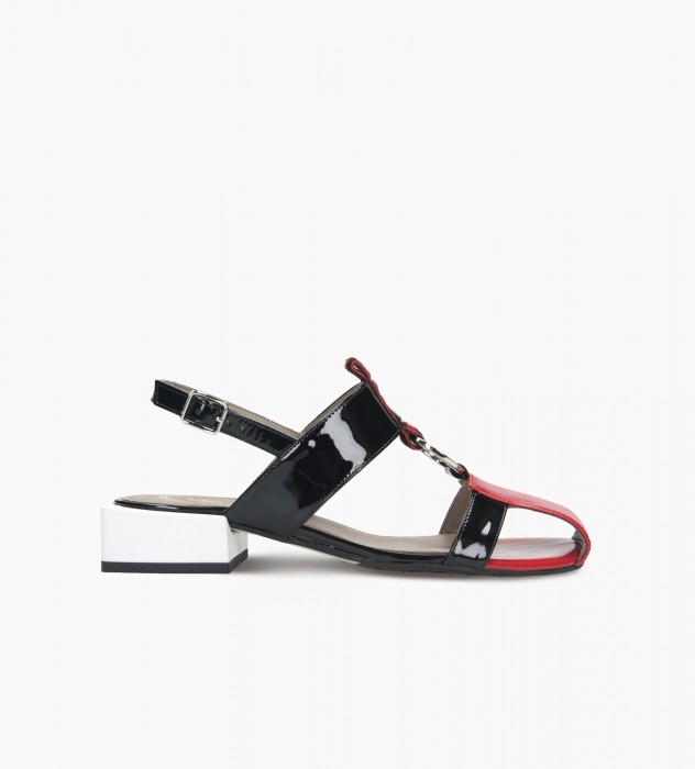 Czerwone sandały damskie