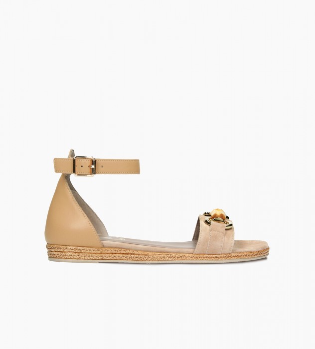 Beżowe sandały damskie