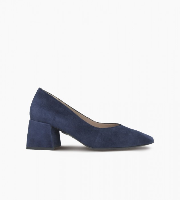 Granatowe czółenka damskie