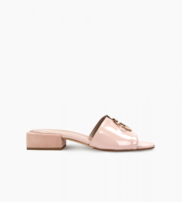 Różowe klapki damskie