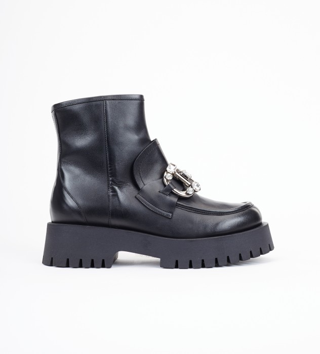 Czarne botki damskie