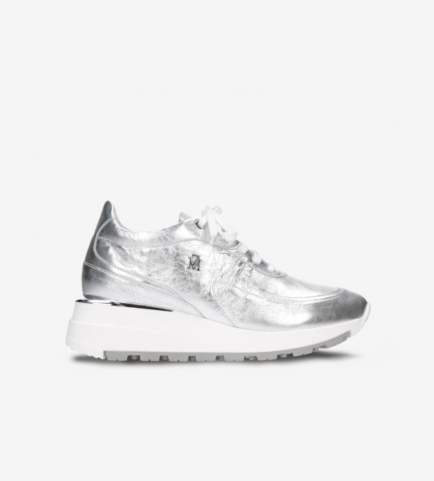 Srebrne sneakersy damskie