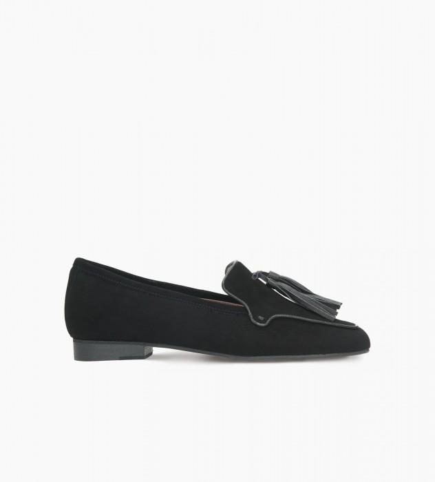 Czarne mokasyny damskie