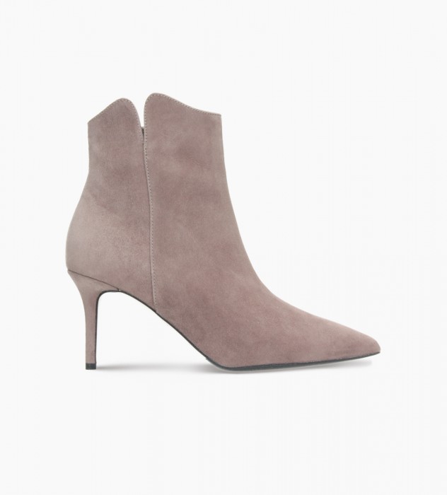 Brązowe botki damskie