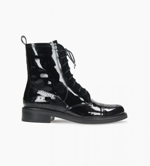 Czarne trzewiki damskie