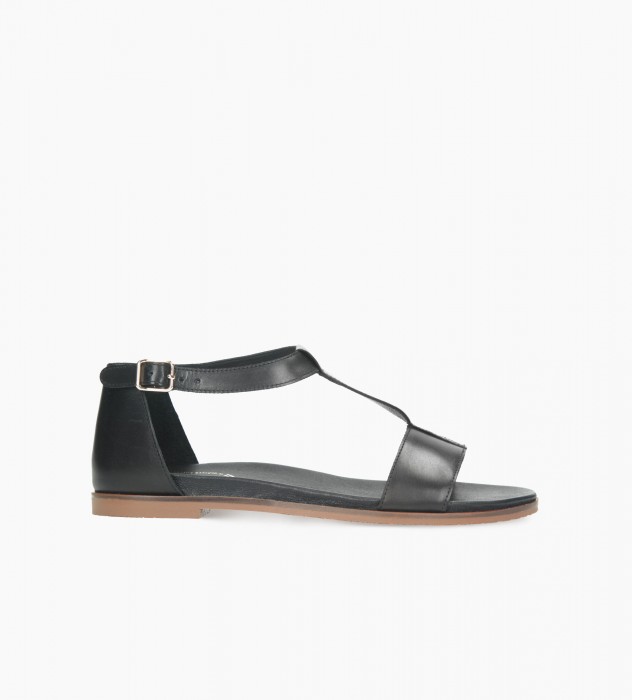 Czarne sandały damskie