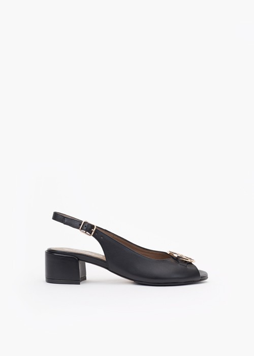 Czarne sandałki damskie