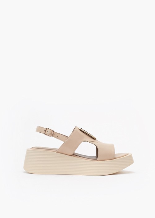 Beżowe sandały damskie