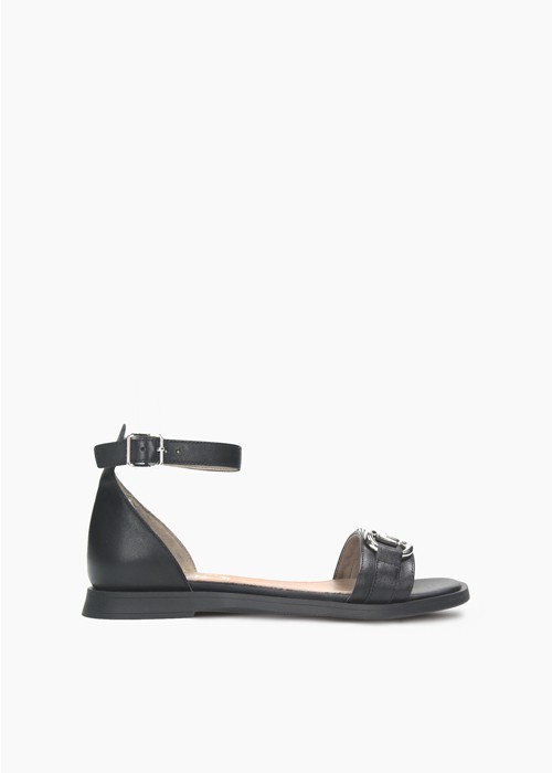 Czarne sandały damskie