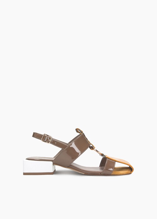 Beżowe sandały damskie