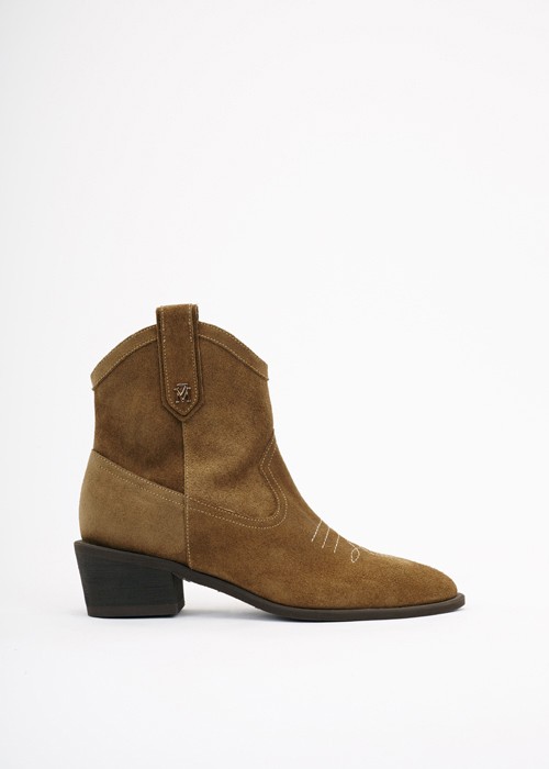 Oliwkowe  botki damskie