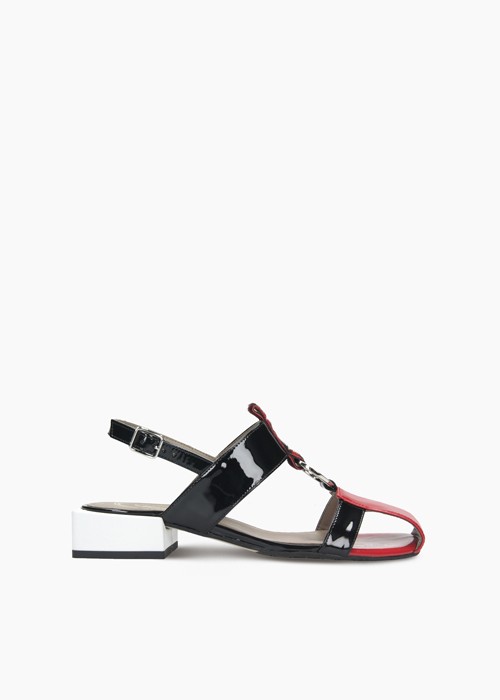 Czerwone sandały damskie