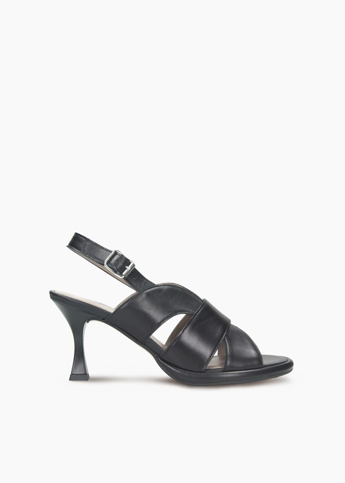 Czarny sandał damski