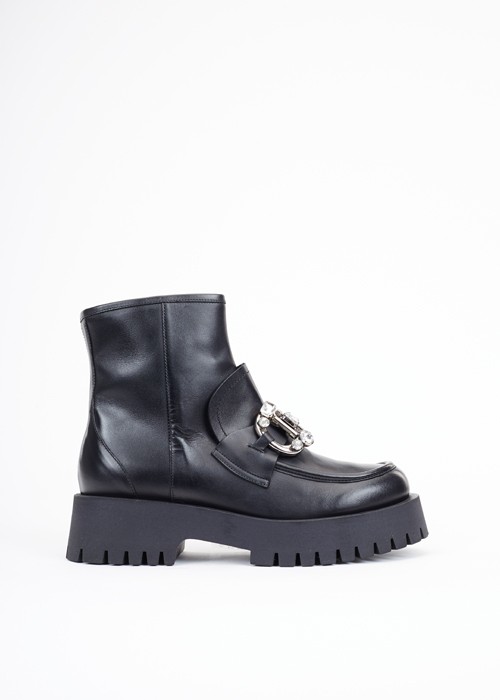 Czarne botki damskie