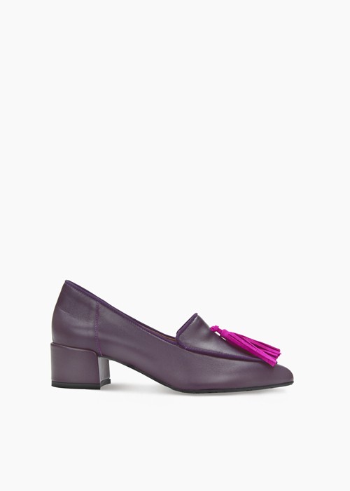 Fioletowe czółenka damskie