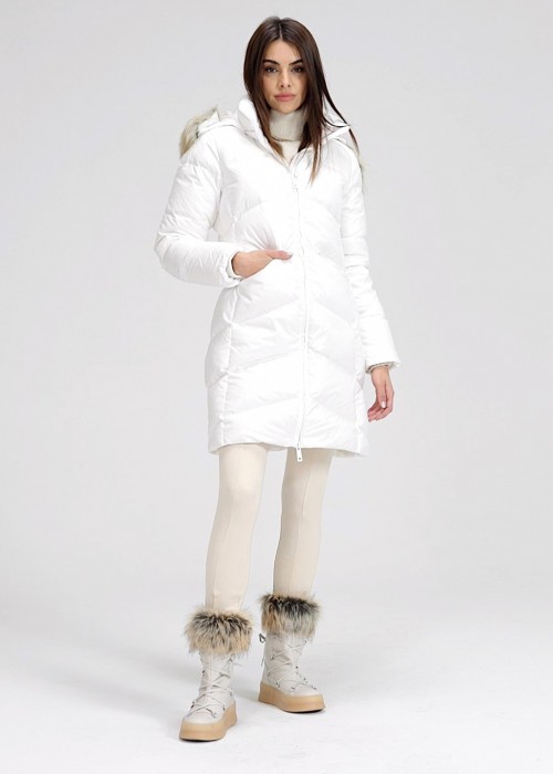 Białe botki damskie