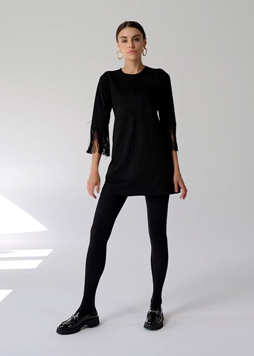 Czarne mokasyny damskie