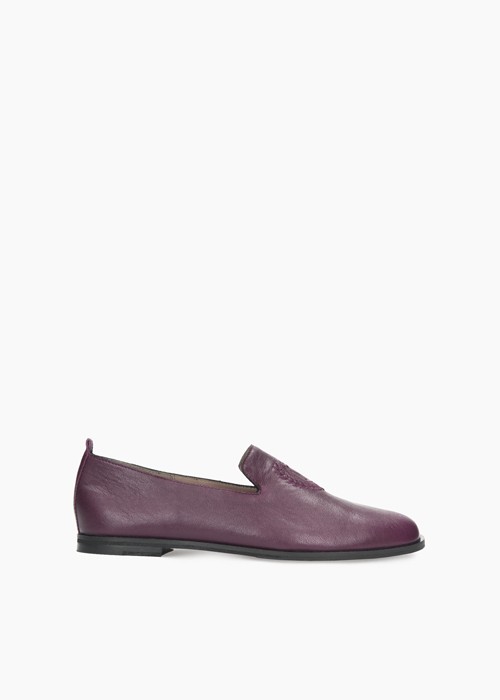Bordowe baleriny damskie