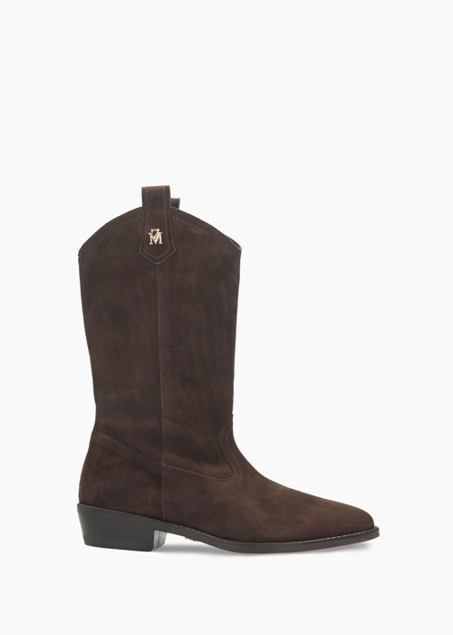 Brązowe botki damskie